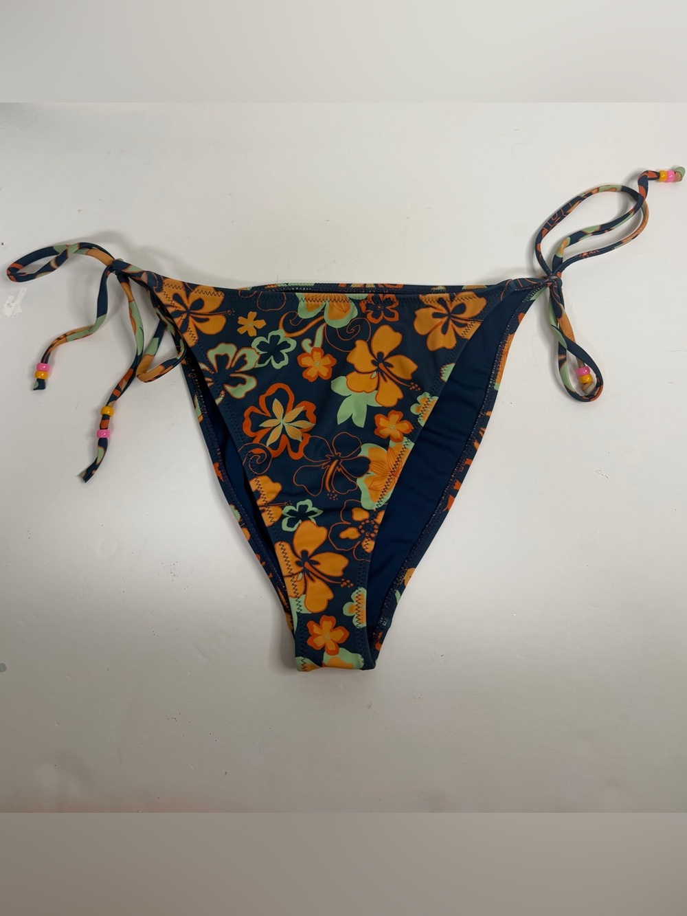Pacsun Navy Floral Bikini Bottom